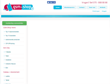 Tablet Screenshot of gsm-shop.nl